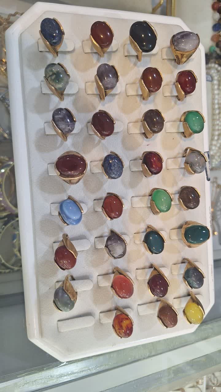 انواع انگشتر سنگ