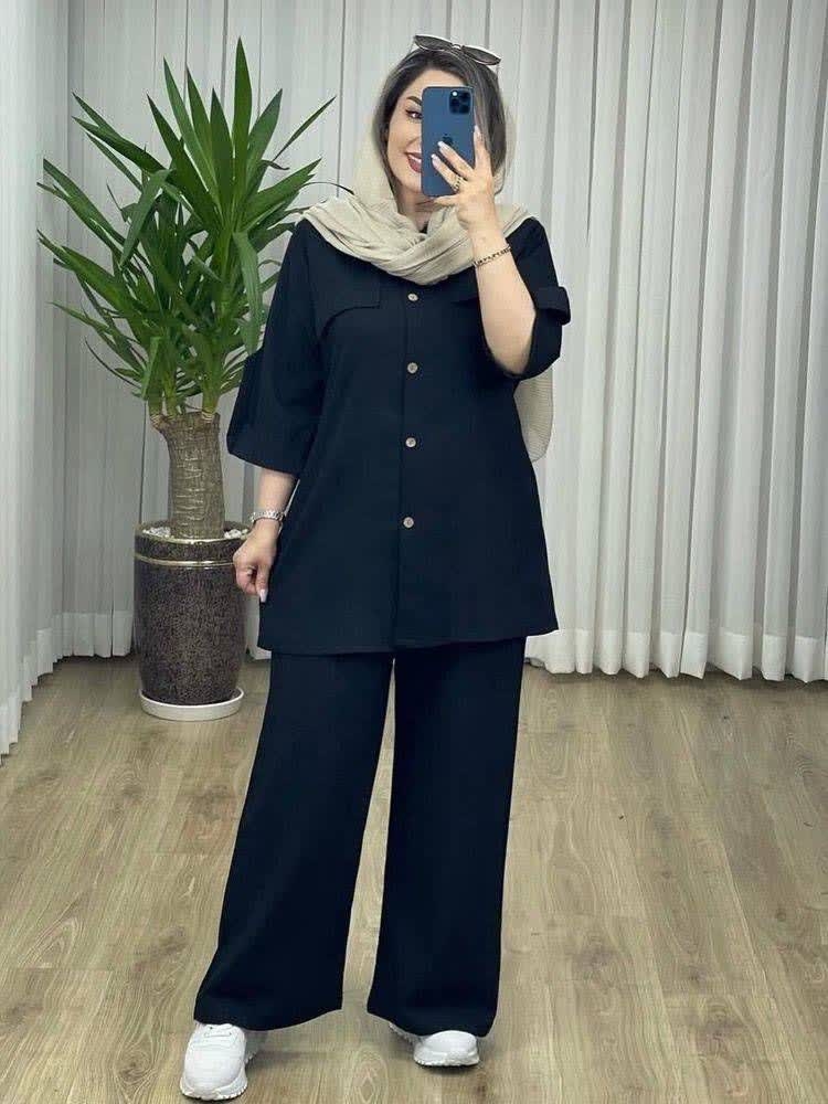 ست مانتو و شلوار شقایق