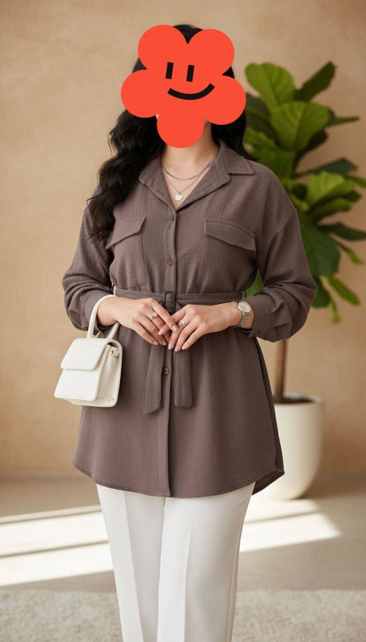 مانتو کمربنددار ینزی