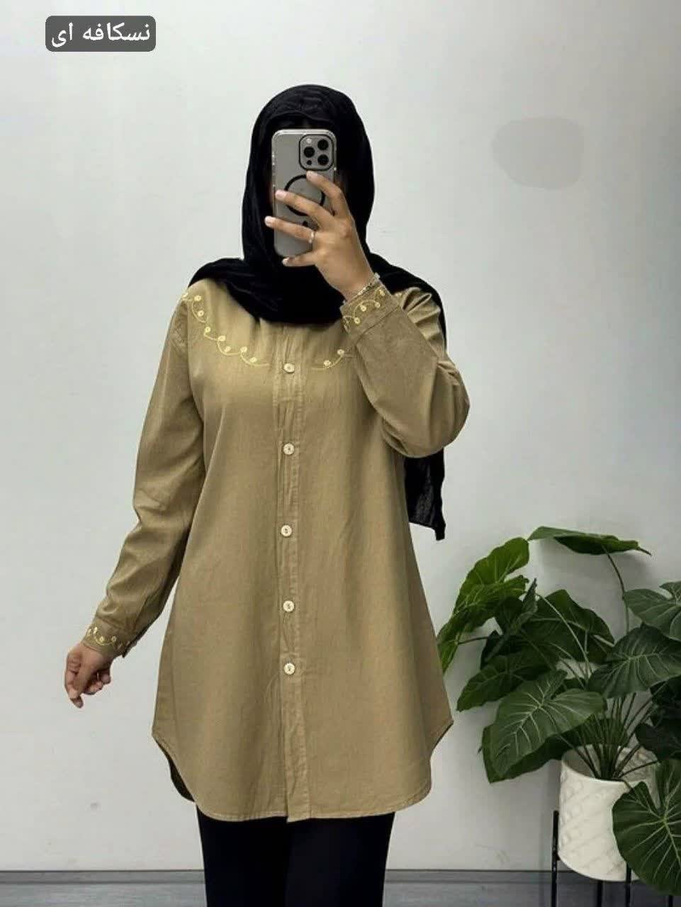 مانتو الیاف طلا