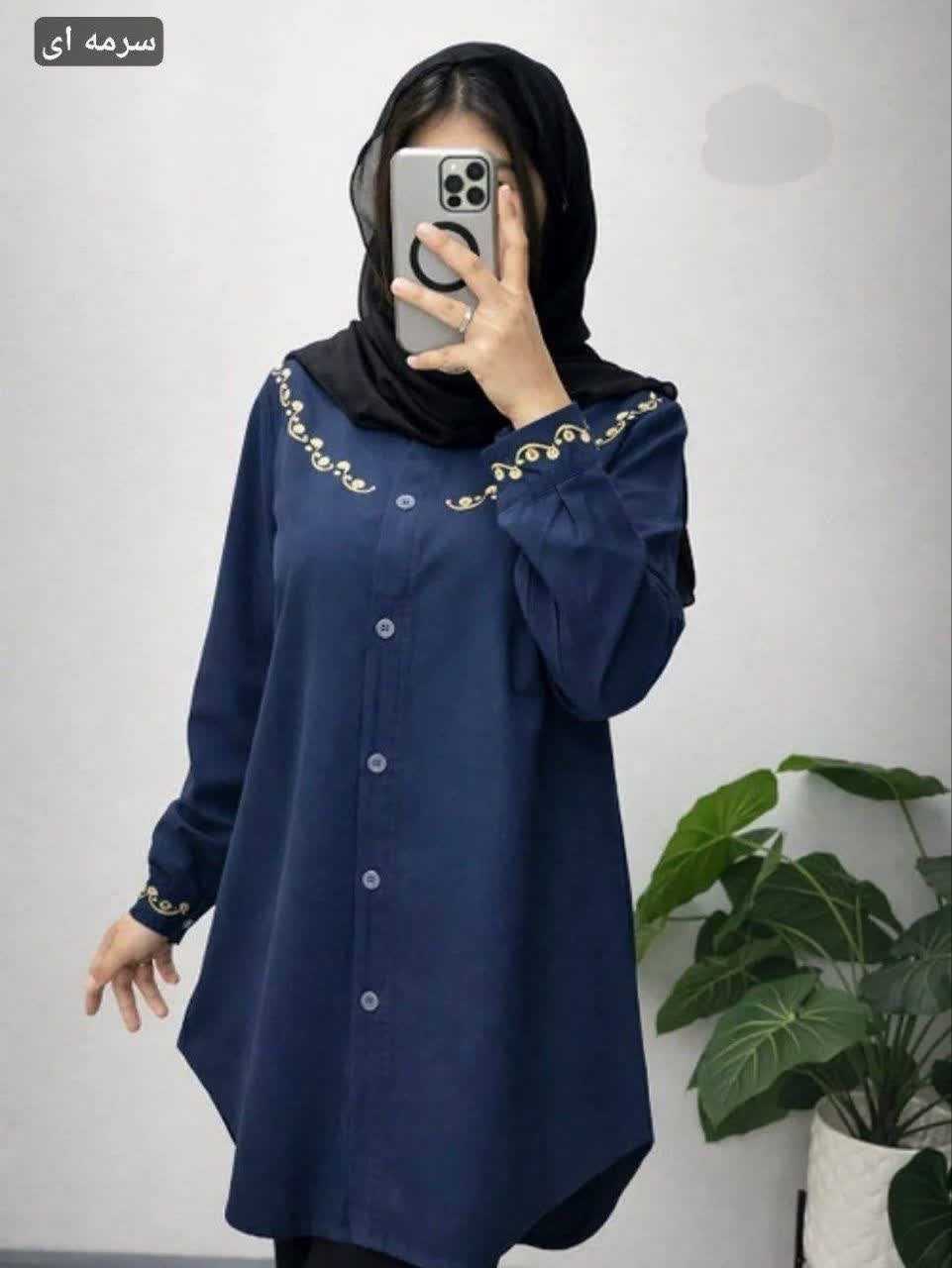 مانتو الیاف طلا