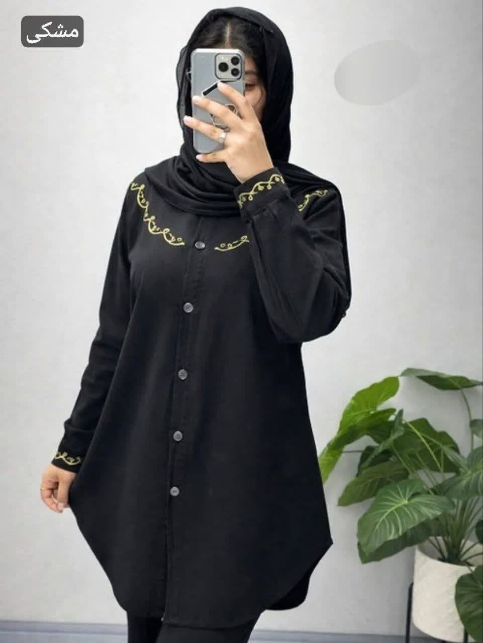 مانتو الیاف طلا