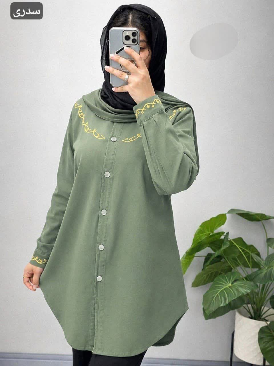مانتو الیاف طلا