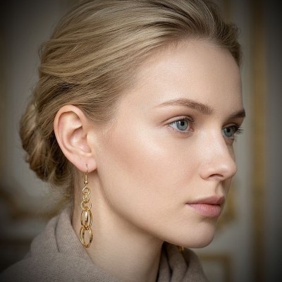 گوشواره حلقه فشن