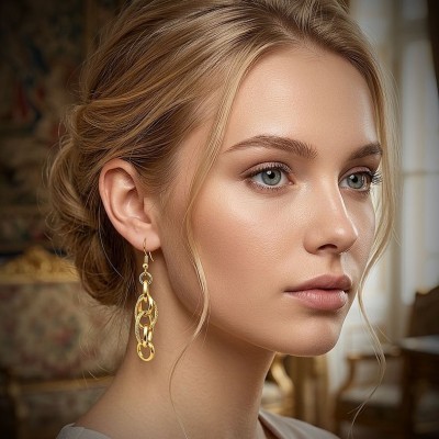 گوشواره حلقه فشن